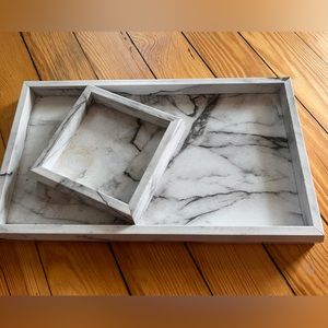 Faux Marble Bathroom Vanity Organizer